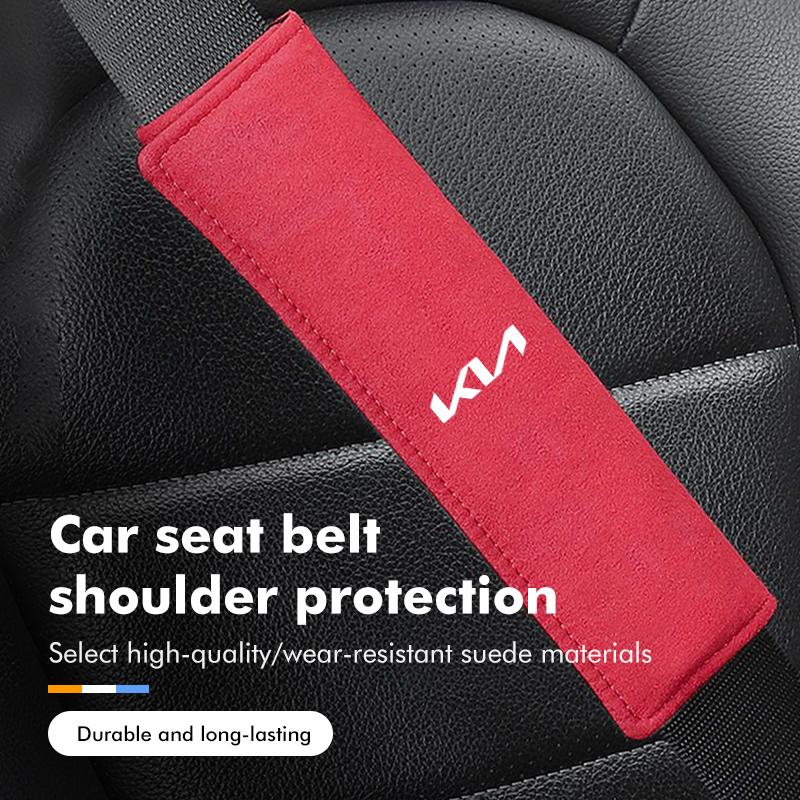 For KIA Soft Car Safety Belt Shoulder Cover Fatigue Relief Comfort Cushion Cerato Soul Venga Forte Spectra Sedona Niro Cadenza QU2