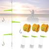 1 Box Rotating Spinner Anti-tangle Tandem Fishing Hooks with Organizer Fishing Hook  Fishing