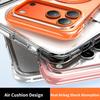 For iPhone 17 Case Compatible with MagSafe Rotating Kickstand Clear Acrylic TPU Shockproof Phone Cover