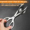1pc Spatula And Fork Salad Tongs, Mirror Finishing Stainless Steel, Serving Tongs, Pastry Tongs, Candy Tongs, Salad Tongs, Kitchen Gadget