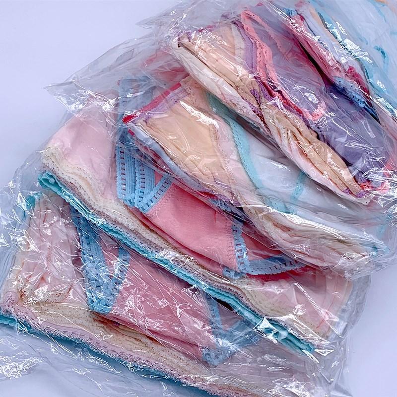 12pcs/Lot Cotton Girls Briefs Children's Underwear Triangle Panties Kids Underpants 2-13Years