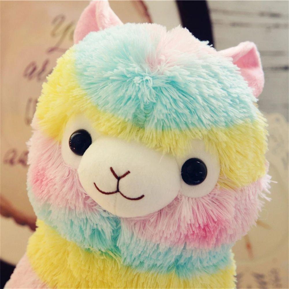 Gift Toy Doll Gift Alpaca Plush Doll Stuffed Plush Toys Colorful Alpaca Doll Home Soft Toys
