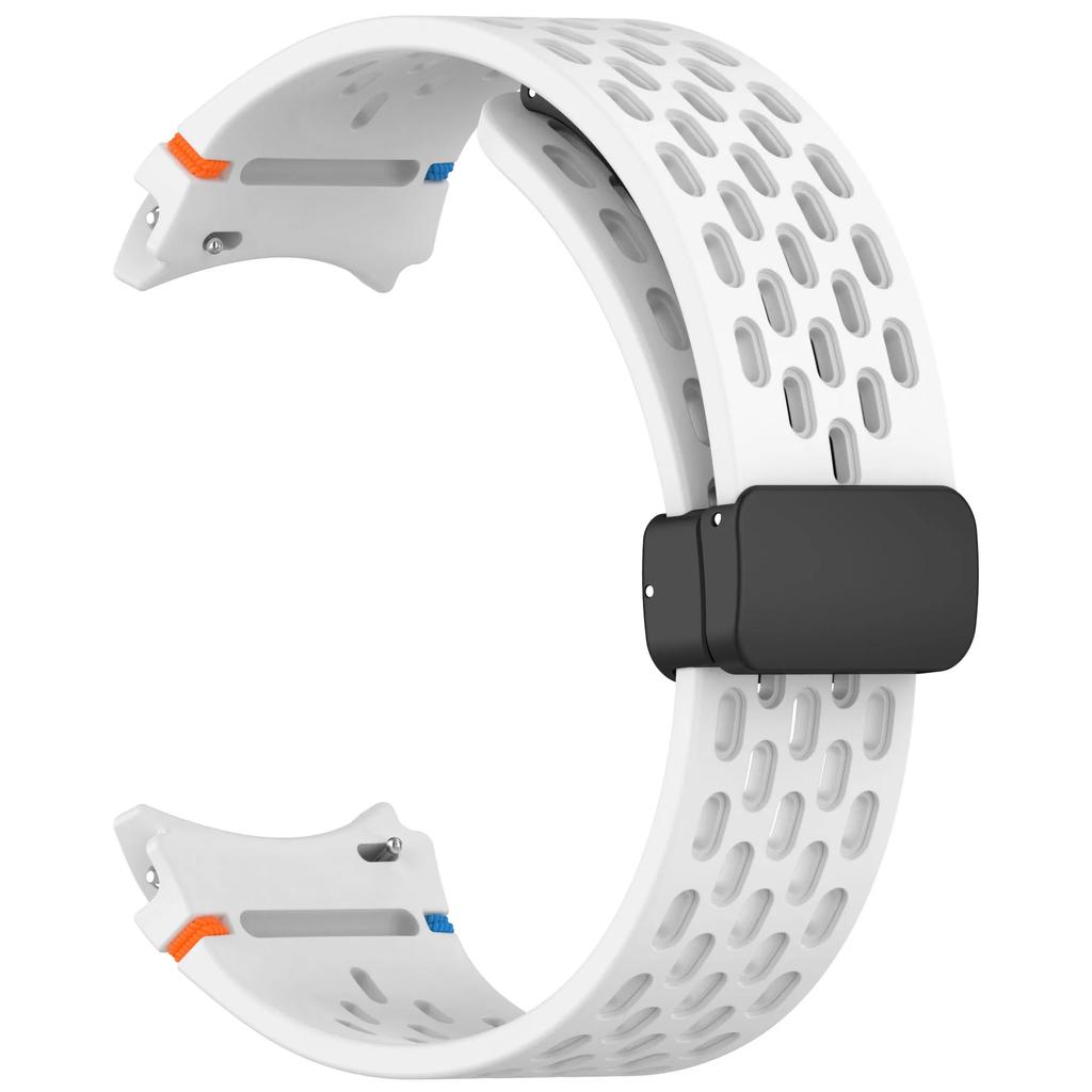 Магнитный ремешок для Samsung Galaxy Watch 7 6 5 4 5pro 7LTE 44мм 40мм Watch4/6 Classic силиконовый ремешок без зазоров браслет Correas