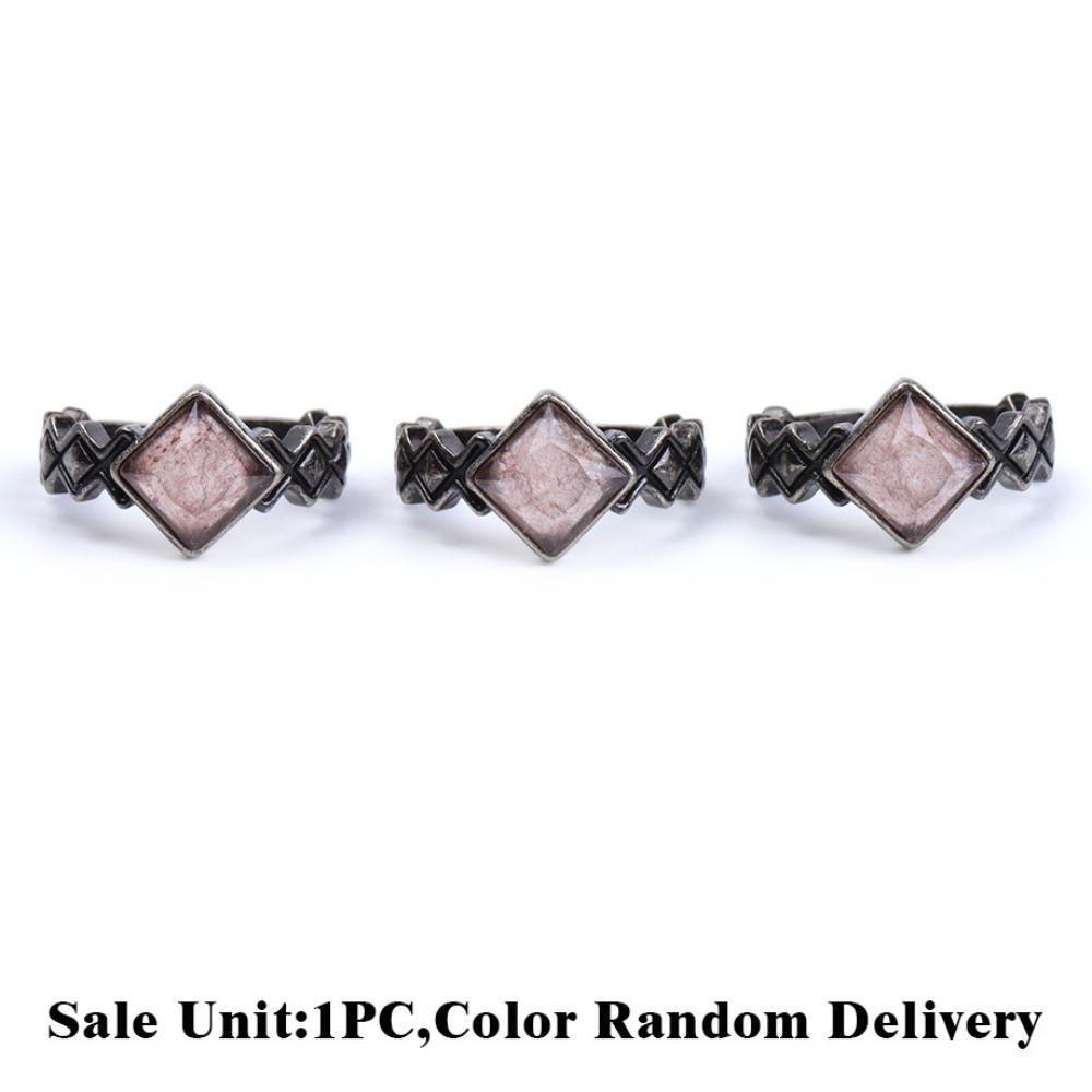 Retro Style Stone Ring White Crystal Finger Ring Newest Handmade Jewelry Gift For Women
