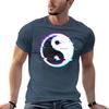 Glitch Yin Yang Tshirt Work Wear Breathable Tee