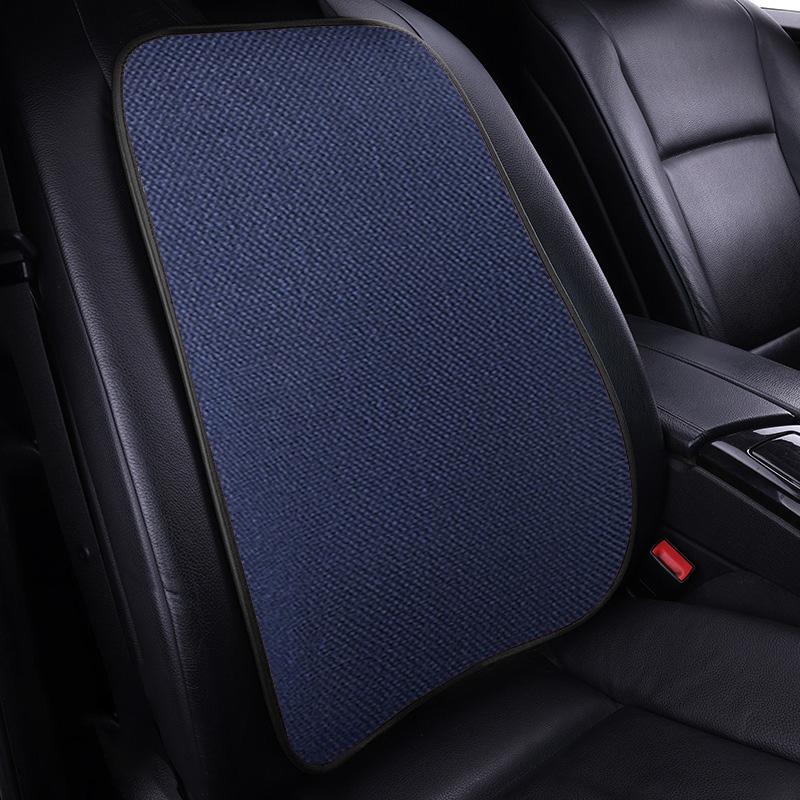 Чехол на подушку сиденья автомобиля, всесезонный, универсальный, льняной, противоскользящий, дышащий, внутренняя подушка для мужчин и женщин, передняя и задняя подушка для спинки сиденья автомобиля