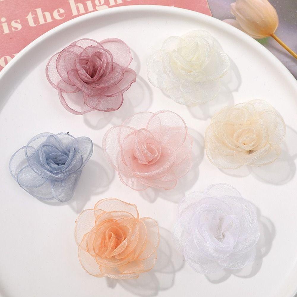 5 шт. Плетение сеткой Материал для серег Ручная работа Аксессуары для одежды Новый аксессуар для волос-зажим