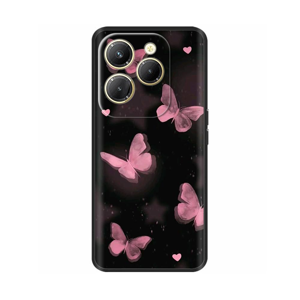 Для чехла Infinix Hot 40 Pro Ударопрочный Силиконовый Мягкий Чехол для Телефона Задняя Крышка для Infinix Hot 40 Pro Hot40 40i Hot40i Чехлы Fundas