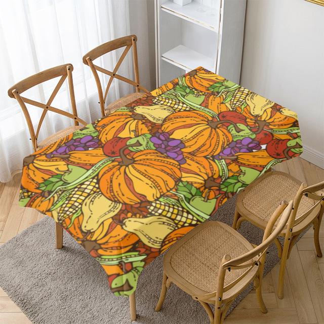 Европейская и американская серия благодарения, скатерть, факторы благодарения, креативная печать, украшение для гостиной, скатерть