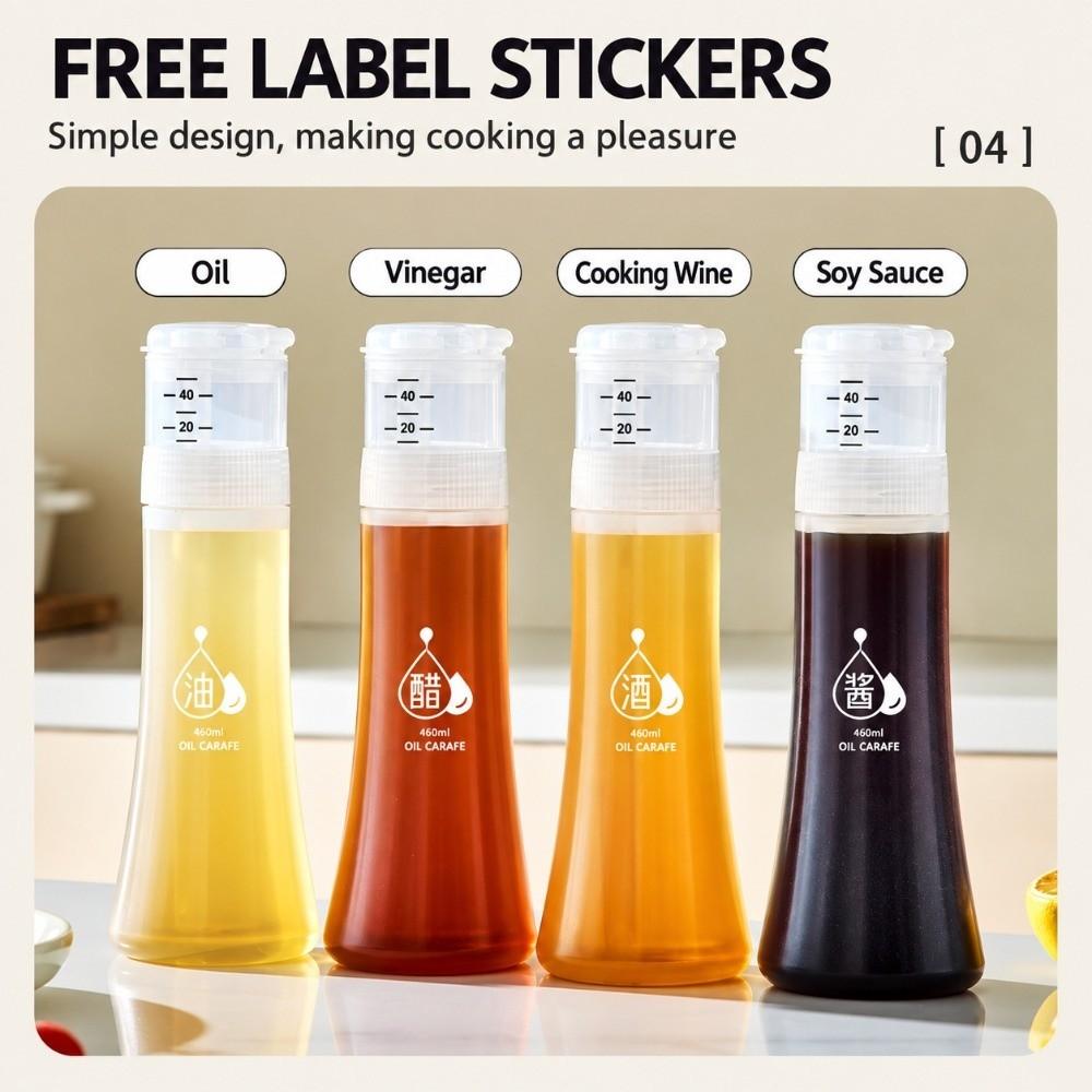 Leakproof Oil Dispenser Bottle Squeeze Soy Sauce Bottle Seasoning Container Home Restaurant