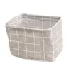 Foldable Storage Basket with Handles Waterproof Large Capacity Cotton Linen Printed Multifunctional Home Office Nursery Laundry Closet Organizer Bin