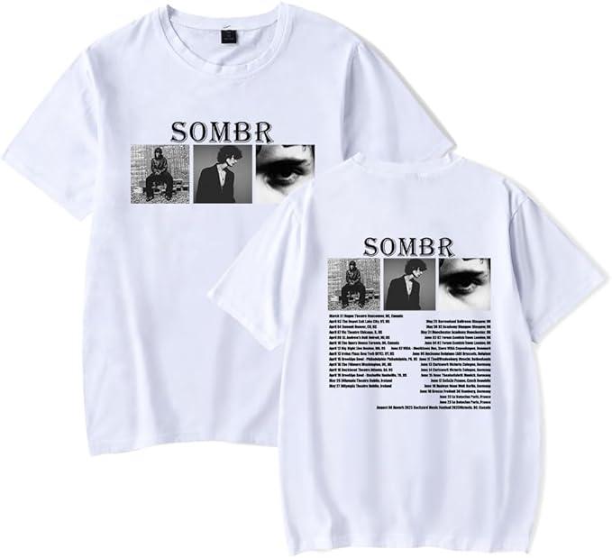 Футболка с коротким рукавом Sombr Merch Live 2025 Tour, фанатский мерч, унисекс, женская модная одежда для лета