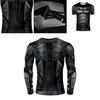 Durable Black Polyester Batman Cosplay Tee For Sports And Fitness