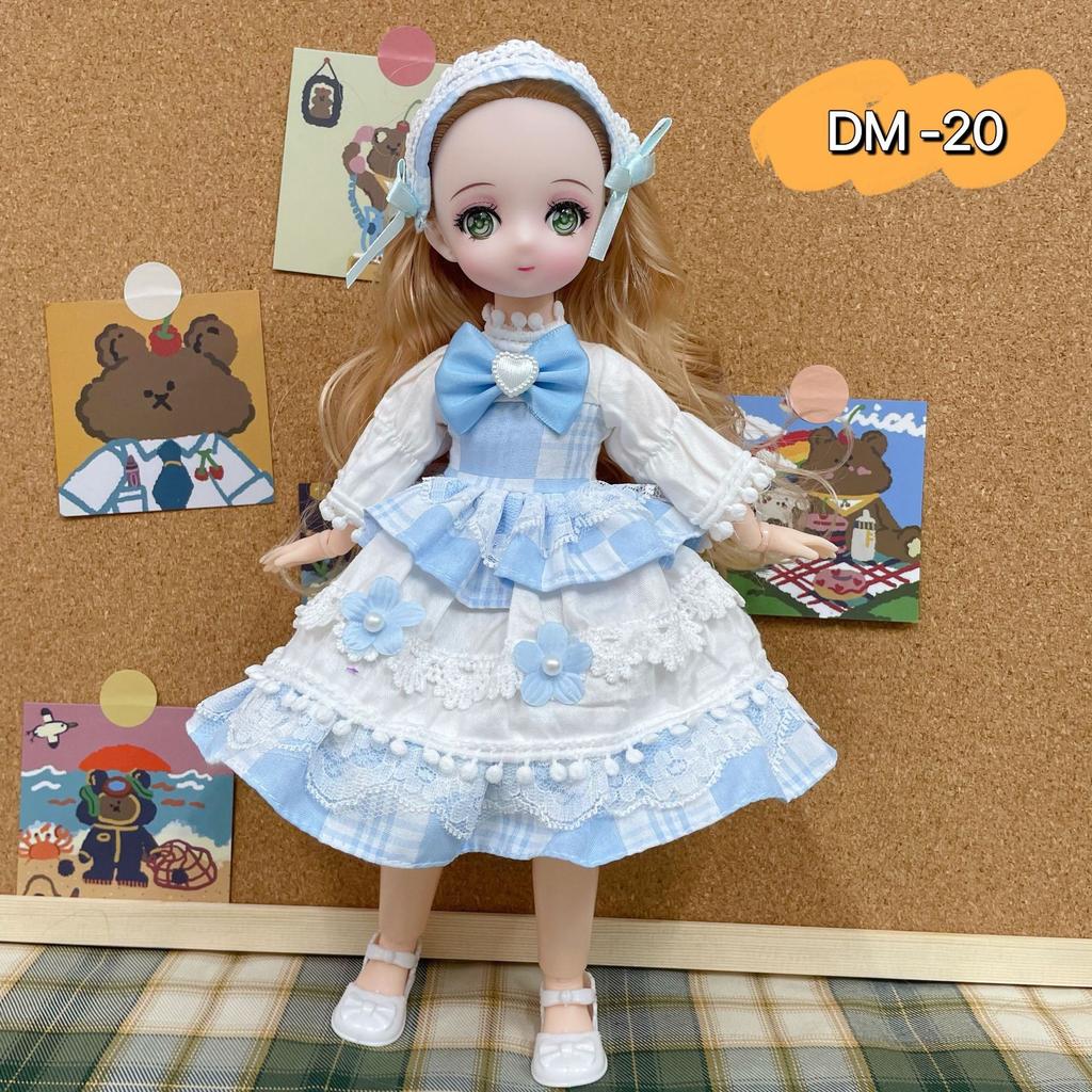 Кукла Барби с мультяшным лицом Net Red 30 см, вторичная 6-дюймовая кукла BJD, детская игрушка в подарок
