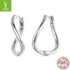 S925 Sterling Silver Wavy Line Ear Buckle, Simple And Exquisite Sterling Silver Whole Body Earrings Earrings