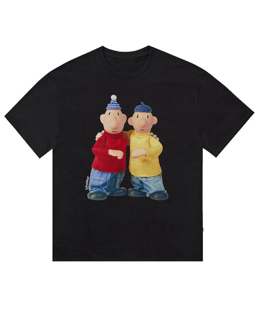 Fashion Trend Short Sleeve Anime Character Printed Pattern Tshirt Round Neck Unisex Unisexs Casual Street Wear Popular Fashion