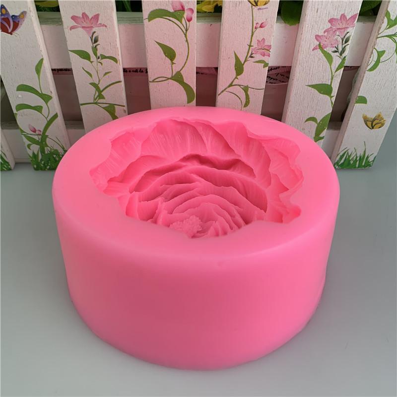 Silicone Candle Mold Aromatherapy Gypsum Soap Resin Flower Mould Birthday Holiday Gift