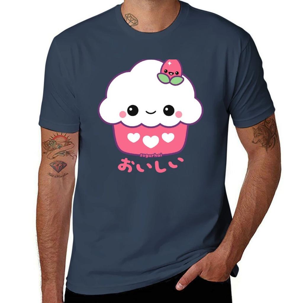 Cute Strawberry Cupcake Tshirt Cotton Tshirt 100 Tshirt