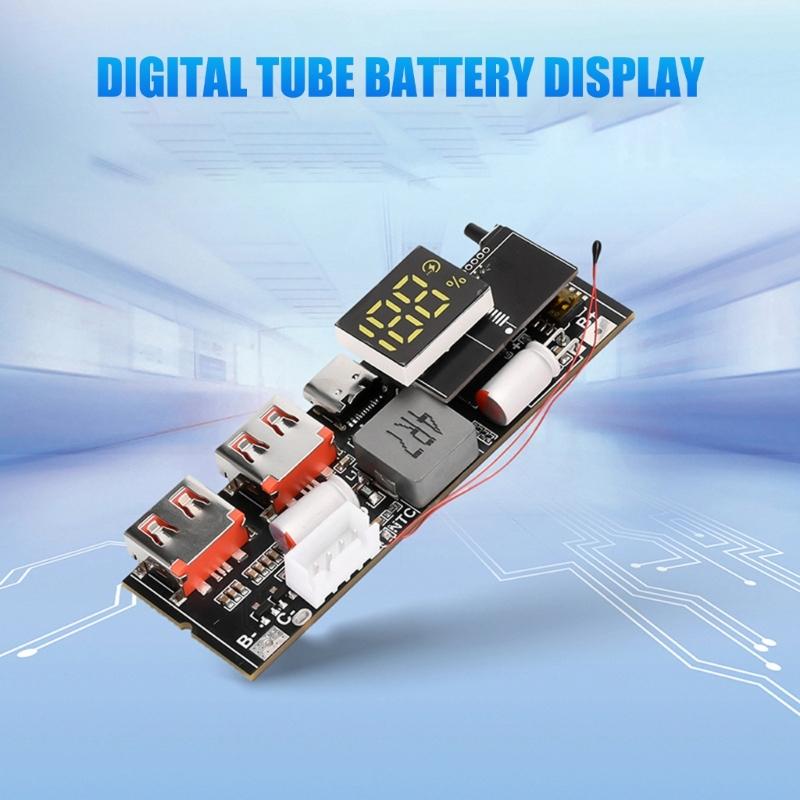 18650 Quick Charging Power Module Circuit Board Support Bidirectional Type C PD65W 100W Efficient Mobile Power Solution