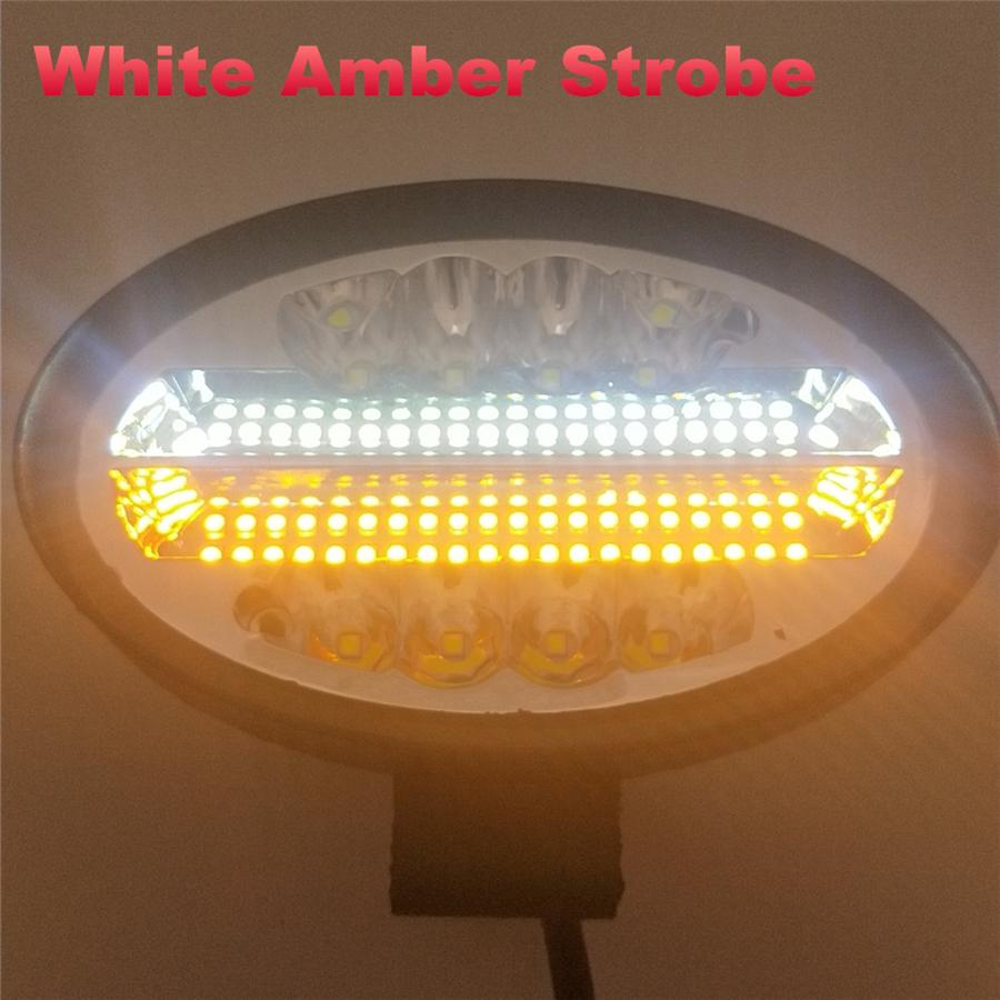 5" 144W 7000LM 6500K и 3000K светодиодные фары для бездорожья светодиодные фары точечного света комбинированные овальные янтарные рабочие фары противотуманные фары дальнего света