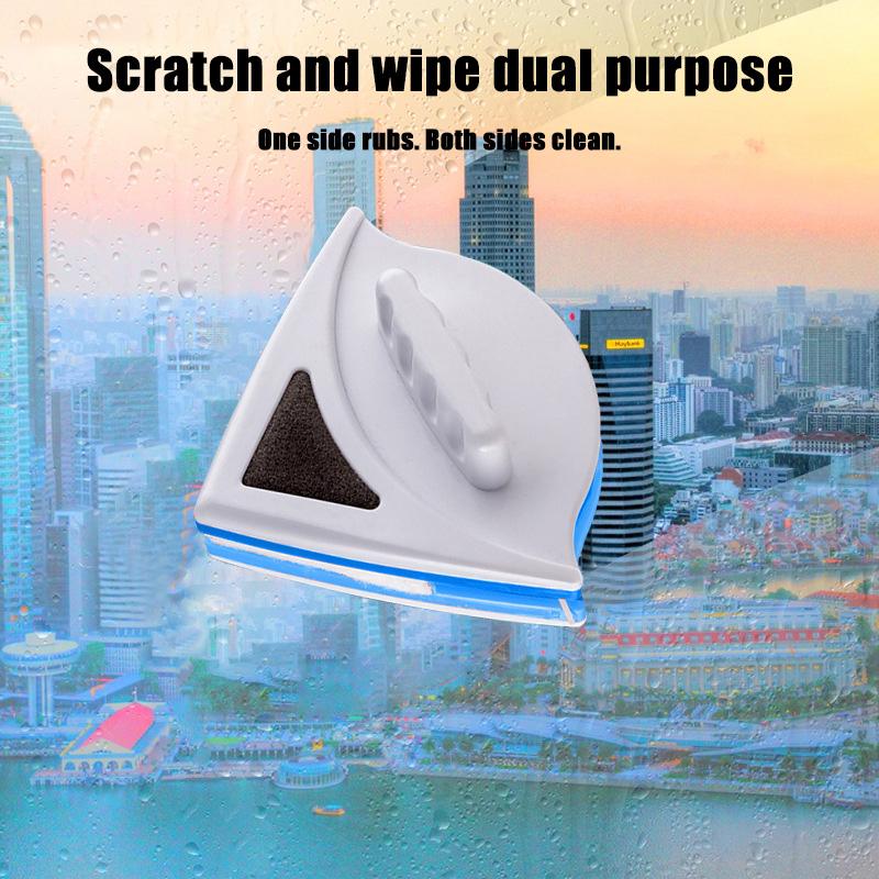 New 3-30mm Magnetic Glass Window Cleaning Tool Automatic Water Discharge Double-layer Wiper Household Special Window Cleaner