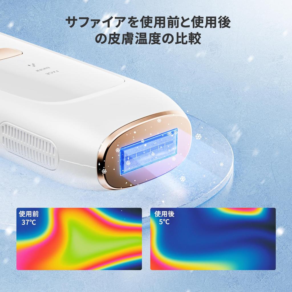 Устройство для удаления волос YUNDOO в 2024 году. Охлаждающее сапфировое стекло. Безболезненное устройство для удаления волос Datsumouki. Устройство для удаления волос IPL Light для мужчин и женщин 5