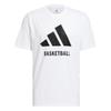Adidas Футболка Aeroready Letter Logo Print, удобная, прочная, повседневная, с коротким рукавом, мужская, белая JI7099