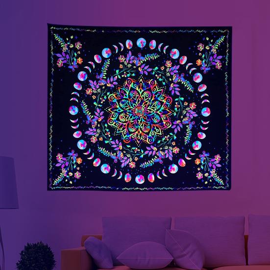 1 комплект гобеленов, устойчивых к УФ-излучению, светящихся в темноте, настенных настенных обоев