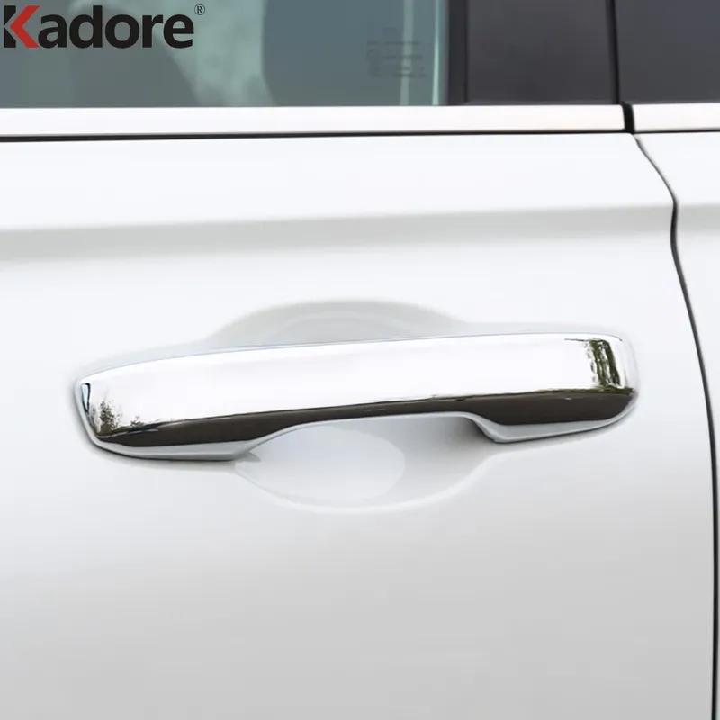 For Honda CRV CR-V 2024 2025 Carbon Fiber Car Door Handle Cover Trim Side Door Handles Catch Cap Overlay Accessories