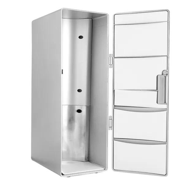 Маленький холодильник с морозильной камерой, охладитель и обогреватель Мини-холодильник с морозильной камерой, USB-холодильник USB Frideg или офис для дома