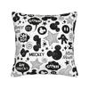 Mickey Mouse Graffiti Square Pillow Case  Cushion Cover Awesome Polyester Decor Pillowcase for Living Room 18"x18"