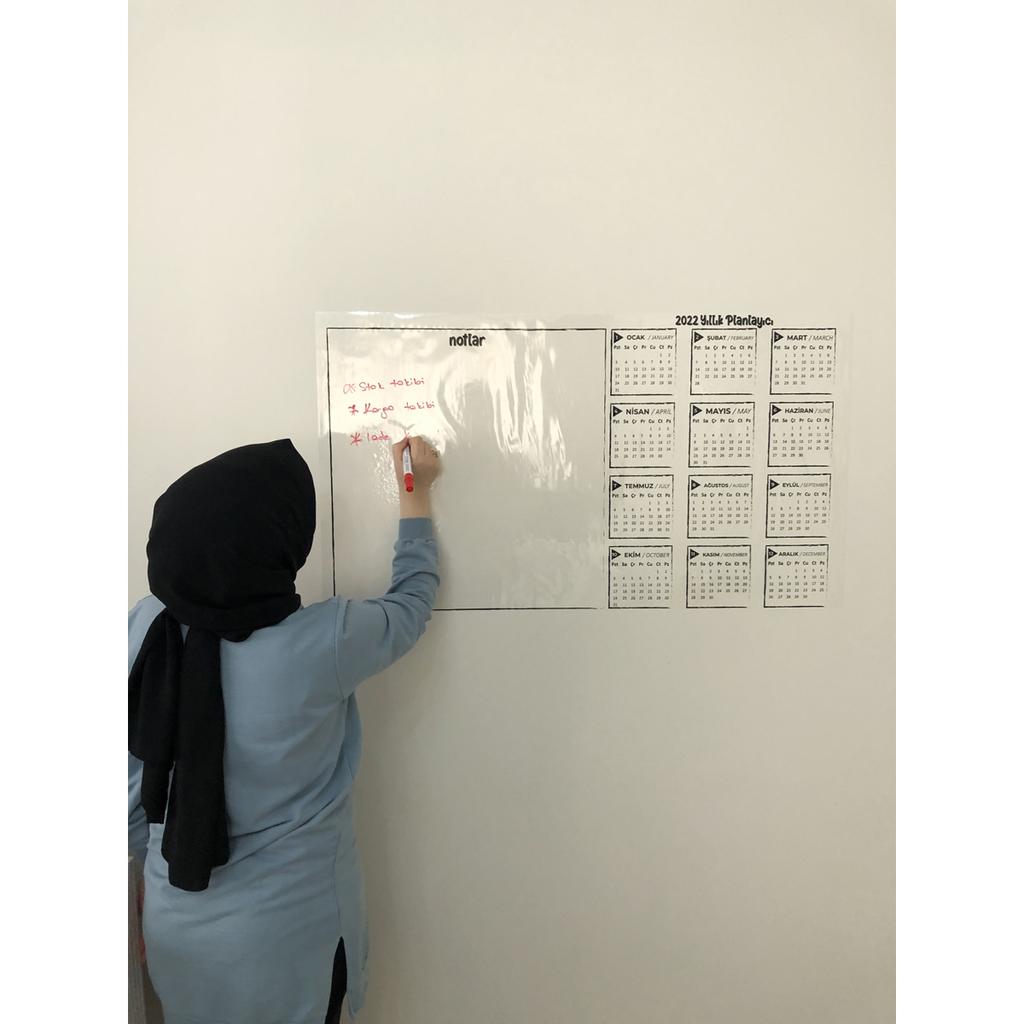 2023 Годовой планировщик Ежегодный планировщик Умная бумажная доска Доска для письма + ручка 100x56 см Модель 4