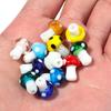 10pcs/lot Colourful Lampwork Beads Cute Mushroom Shape Loose Glass Beads For Jewelry Making DIY Craft Necklace Bracelet Findings