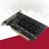 Новая карта-адаптер X16 PCIe для ЧЕТЫРЕХ M-key M.2 NVMe SSD Требуется бифуркация PCI-E