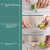 Stainless Steel Chili Pepper Corer Bitter Melon Chili Pepper Seed Remover Coring Knife Vegetable Cutter Kitchen Items