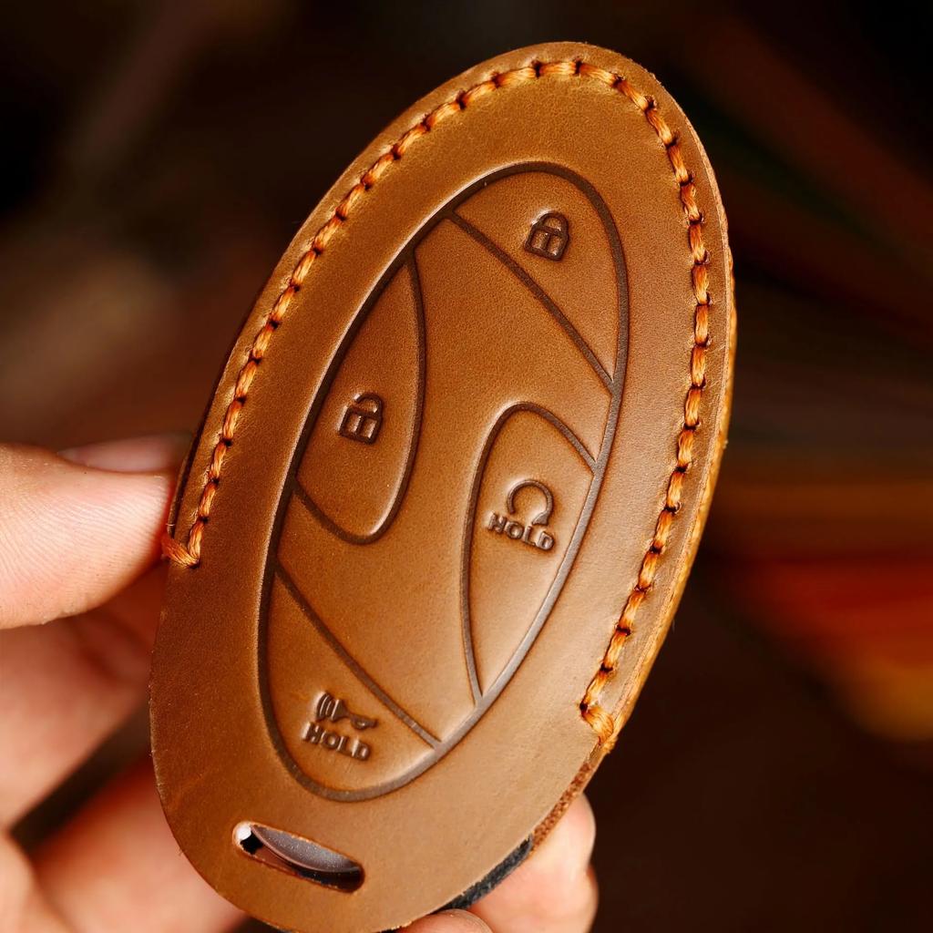 Чехол для автомобильного ключа GUSHIBEI из натуральной кожи для Hyundai 2023