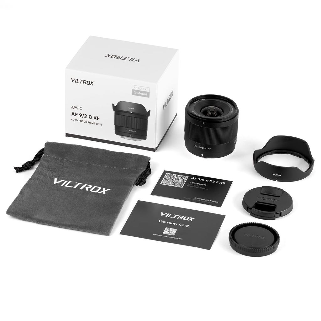 VILTROX AF 9mm XF AIR lens for Fujifilm Compatible with Fujifilm mirrorless cameras such as F2.8 ultra-wide-angle X-mount. X-T5, X-T50, X-S20, X-M5,
