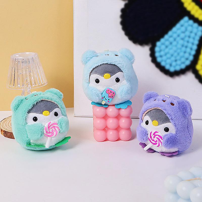 9Cm Small Penguin Plush Keychains Cute Plushie Doll Anime Kawaii Toys For Children Pendant Key Chain Woman Girl Birthday Gift