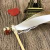 5Pcs Ribbon Wedding Wands Wedding Lace Ribbon Stick Bells Twirling Streamers