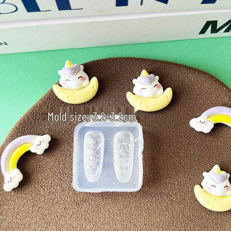 3D Мультяшная Бантик Маникюр Силиконовая Форма для Смолы и УФ-Клея DIY Поделки