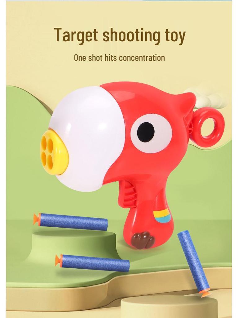 Children's Safe Suction Cup Toy Gun - Giraffe Model with Soft Bullets