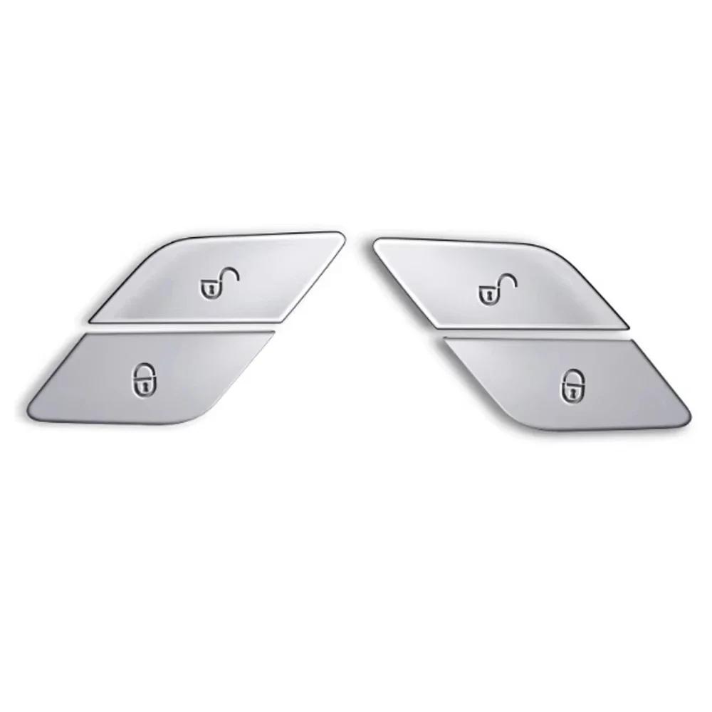 ABS автомобильный замок двери кнопки разблокировки крышки наклейки подходят для Mercedes Benz CE класс GLC W205 W213 X253 Vito W447 автоаксессуары