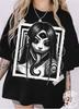 Demon Anime Girl T-Shirt, Creepy Gothic Art Shirt