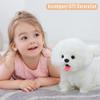 Plush Interactive Maltese Simulation Dog- Puppy Dog Toy for Kids-with Walking, Barking, Wagging Tail & Talking- Robotic Present Pet Toy for Toddler
