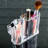 Convenient Simple Practical Portable Makeup Brush Storage Box Transparent Organizer Transparent Brush Box