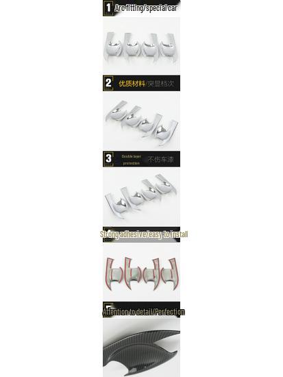 Защитная пленка для чаши двери VV7 - Наклейка против царапин и декоративная рамка для автомобильных аксессуаров