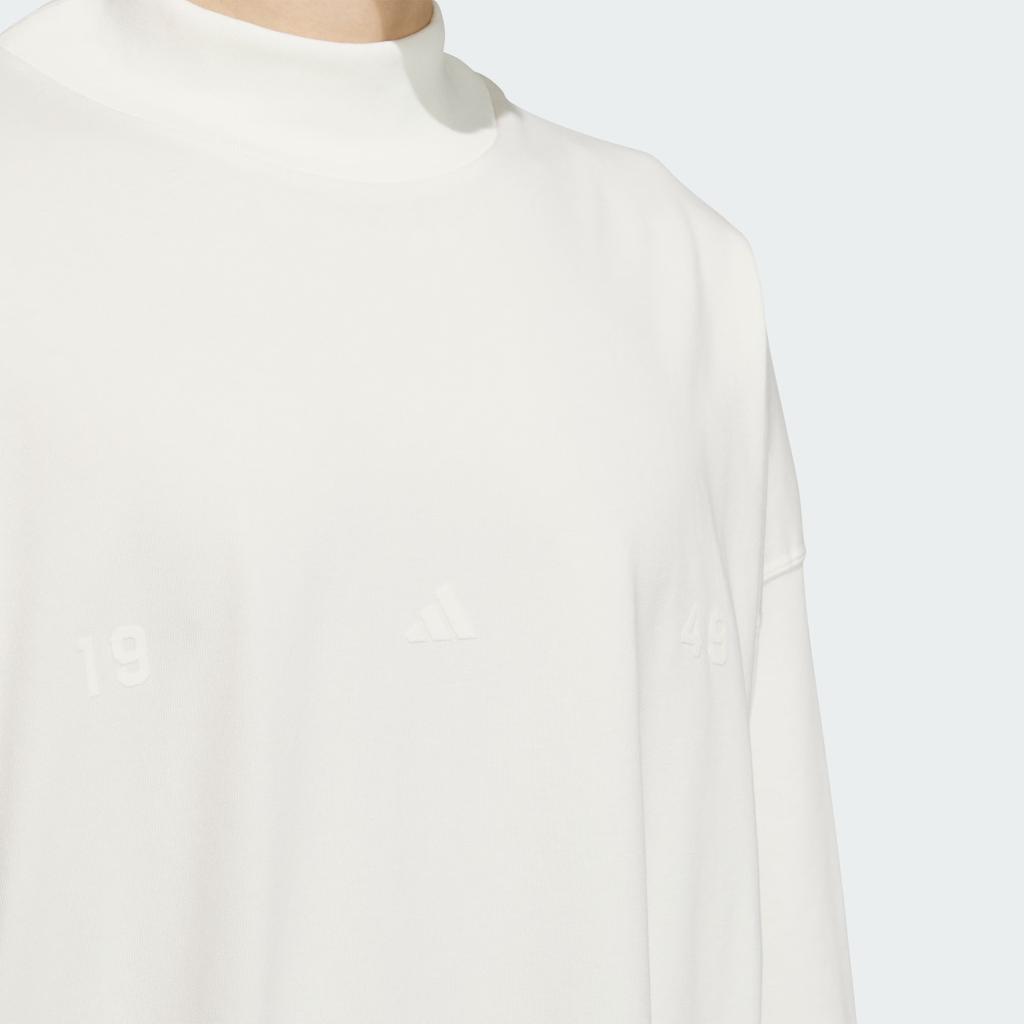Adidas Домашняя футболка с длинным рукавом, свободного кроя, с круглым вырезом, модная, мягкая, с длинным рукавом, мужские топы Han-Jade-White JL6066