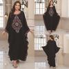 2025 European & American Cotton Embroidered Beach Cover-up Robe Style Dress