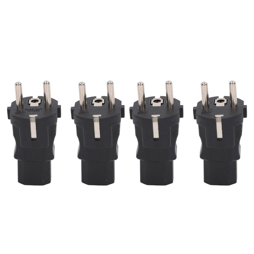 4PCS  2 Slot Plug To IEC320 C13 Power Adapter Professional  To C13 Power Plug Adapter for Laptop