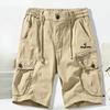 Повседневные шорты для активного отдыха, мужские летние хлопковые штаны с пятью точками, спортивные свободные брюки больших размеров